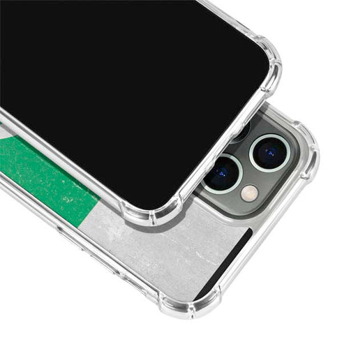 Pakistan Flag Distressed iPhone 14 Pro Clear Case